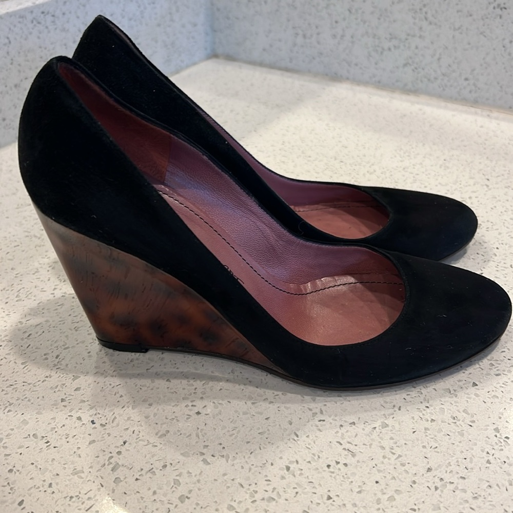 Jean-Michel Cazabat wedges.  Size 37 - Black Suede